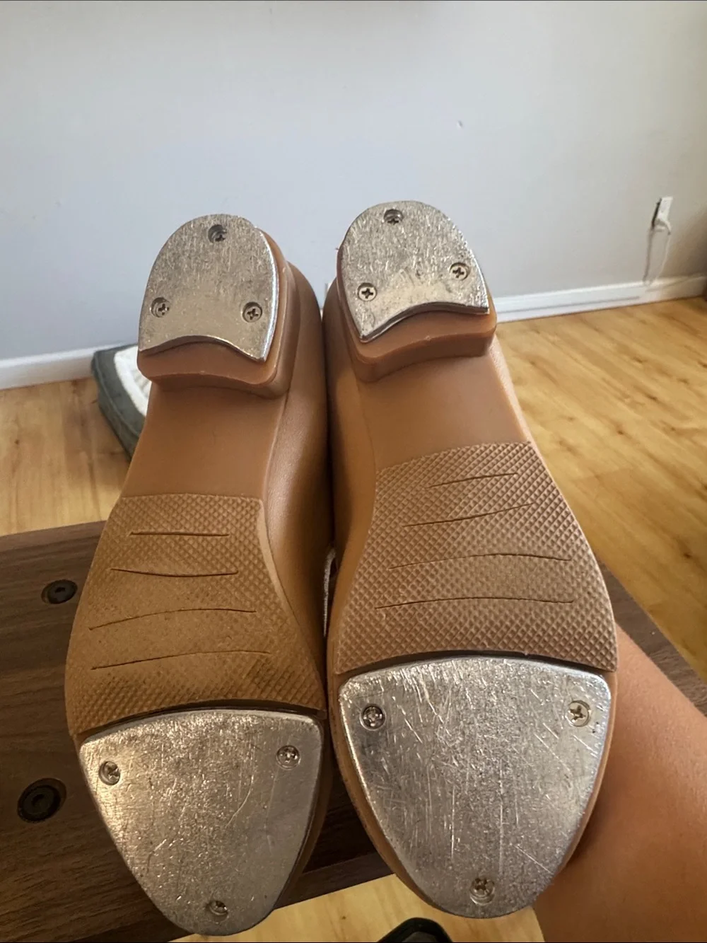 Kids Tan Mary Jane Tap Shoes